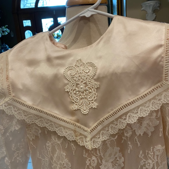 Vintage Jessica McClintock lace party dress size 6 - Picture 2 of 10